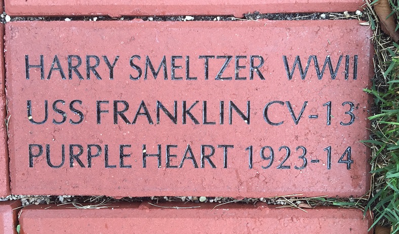 Harry Smeltzer Brick USS Franklin Memorial Stuart Florida