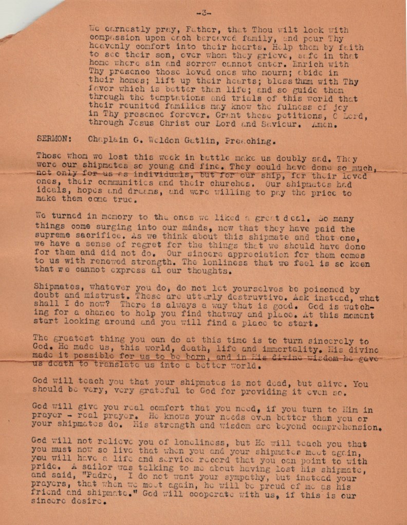 Franklin Memorial Service Page 3