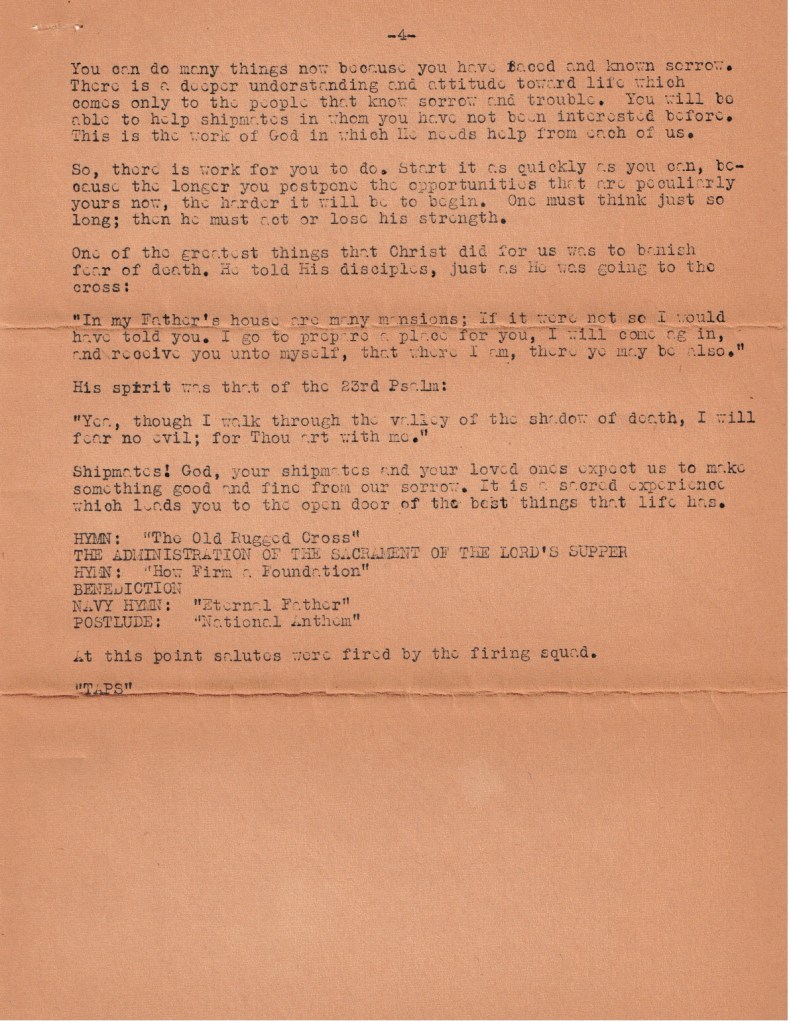 Franklin Memorial Service Page 4