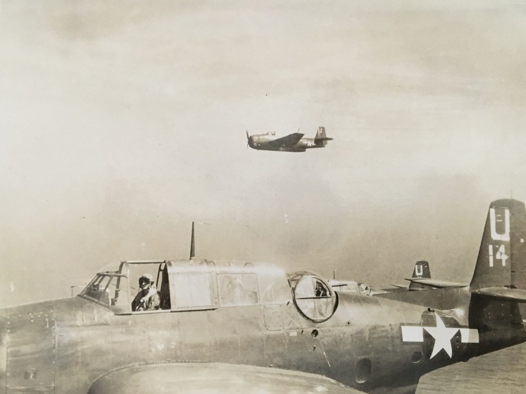 Lt. Jack F. Melson, Pilot, Air Group 6, USS Hancock, courtesy of his son Greg Melson.  